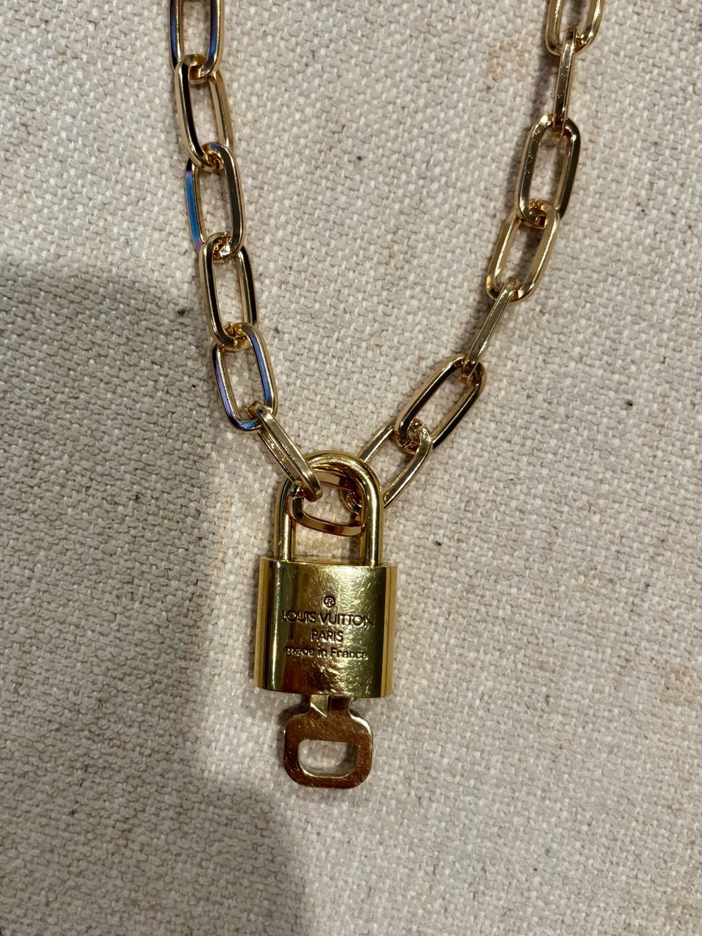 Louis Vuitton Gold Padlock